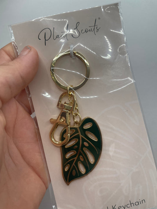 Monstera Adansonii Enamel Keychain