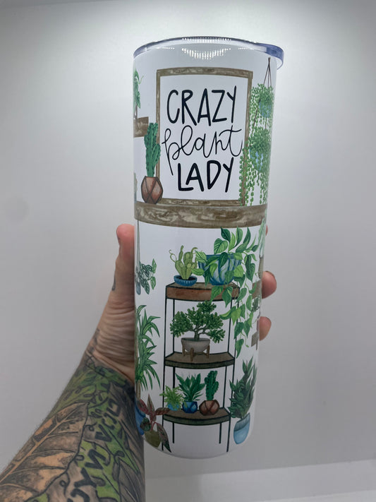 ‘Crazy Plant Lady’ insulated 20oz tumbler