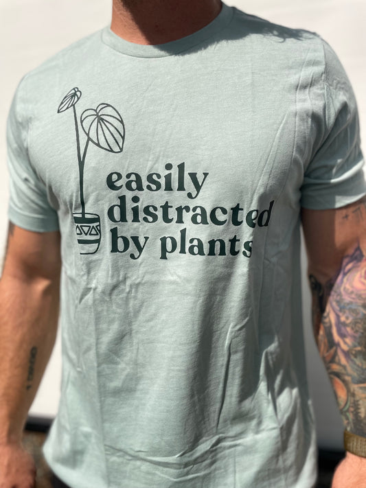 ‘Easily Distracted by Plants’ short sleeve t-shirt