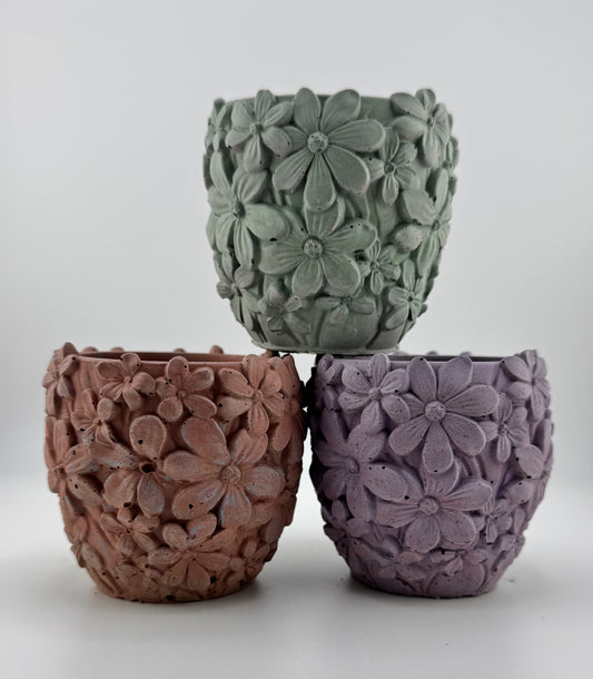 3D Flowers Pot