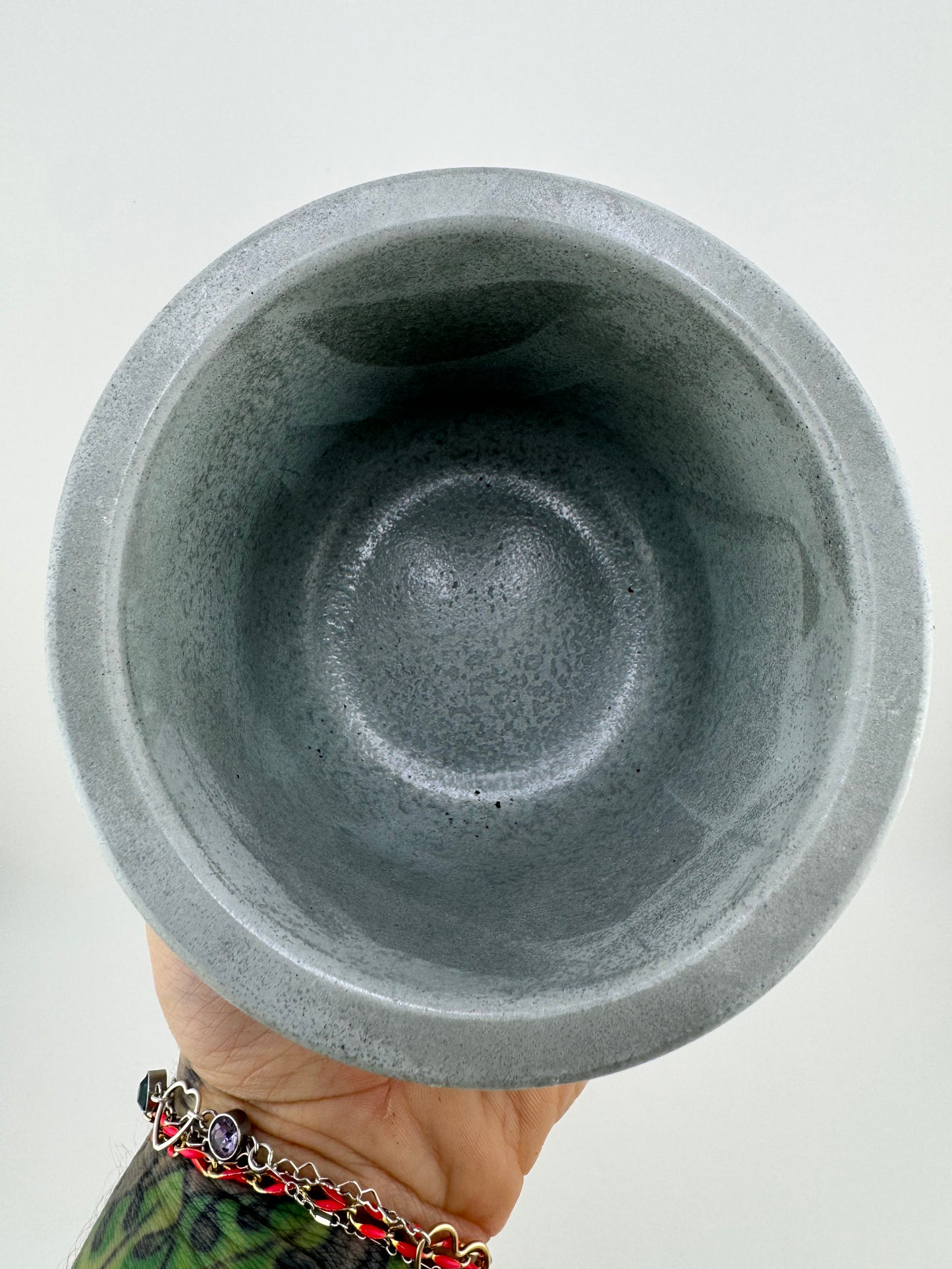 Geometric Striped Pot