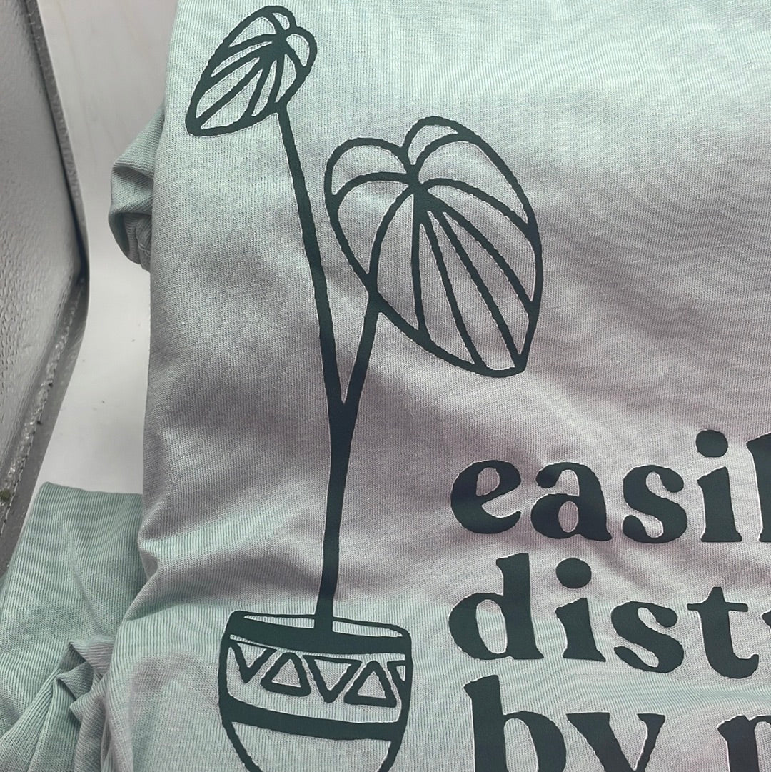 ‘Easily Distracted by Plants’ short sleeve t-shirt