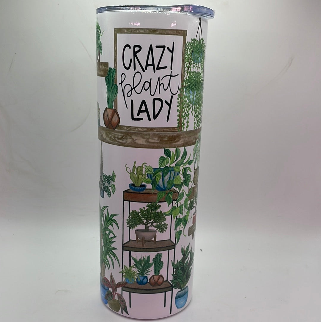 ‘Crazy Plant Lady’ insulated 20oz tumbler
